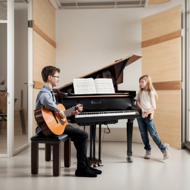 Taller de quena y charango con jóvenes en aula móvil de onmusicalatierraos
